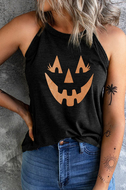 Jack-O'-Lantern Graphic Tank Top