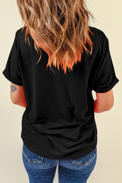 Glitter Pumpkin Short Sleeve T-Shirt