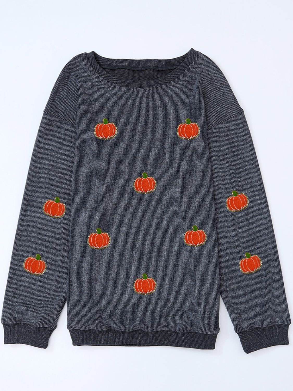 Mini Pumpkins Round Neck Sweatshirt