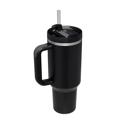 40 Oz Tumbler With Handle & Straw