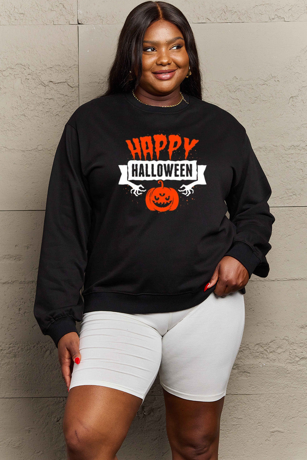 Happy Halloween Graphic Sweatshirt