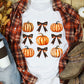 Pumpkins and Orange Bows Short Sleeve T-Shirt