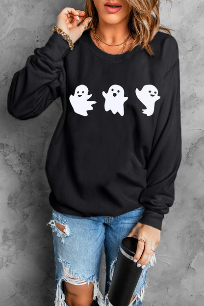 Ghost Round Neck Sweatshirt