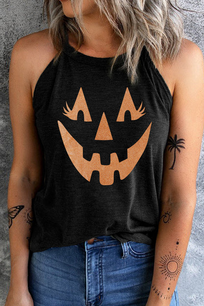 Jack-O'-Lantern Graphic Tank Top