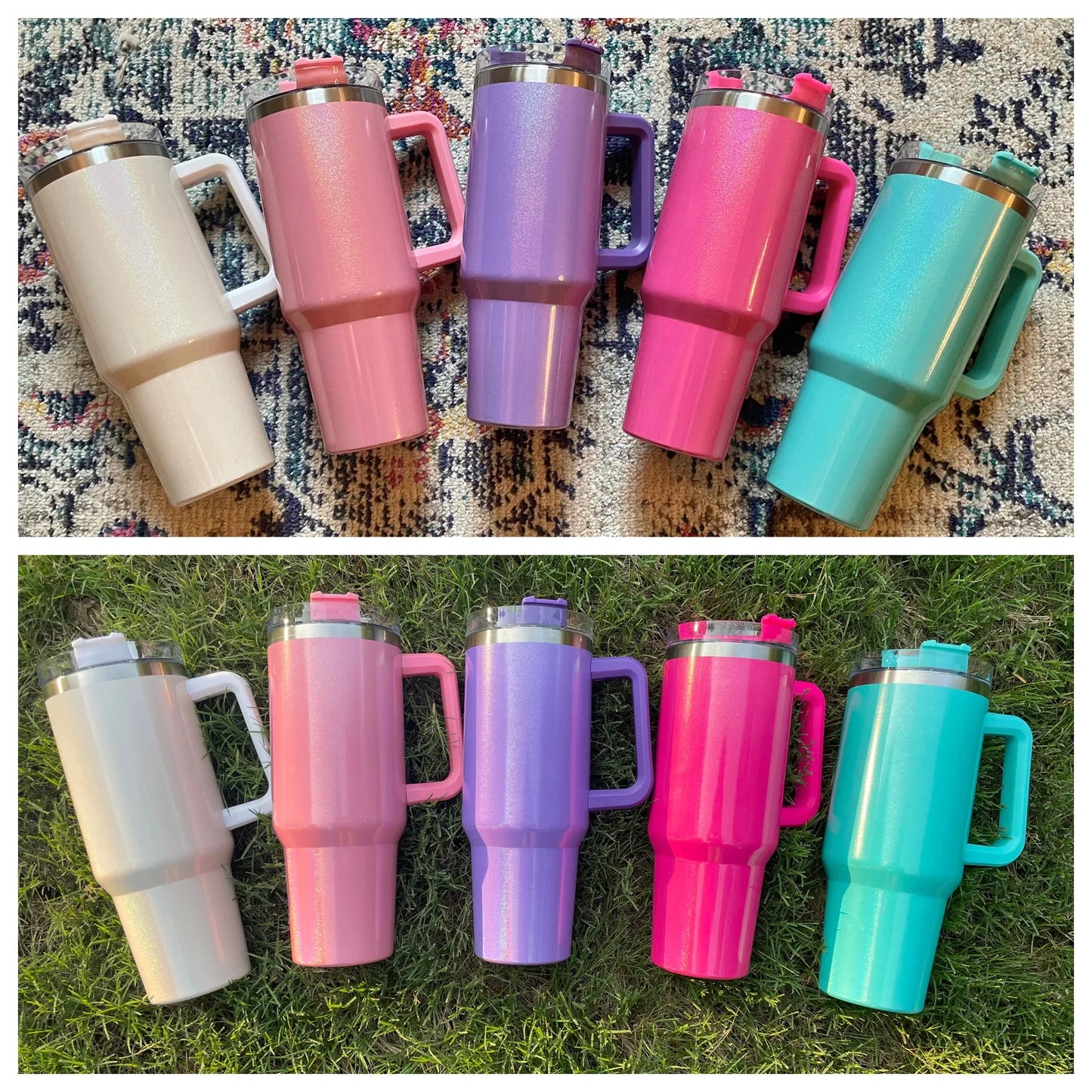 40 oz. Insulated Shimmer Tumbler in Five Colors