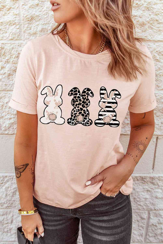 Easter Bunny Butt Graphic Cuffed TShirt