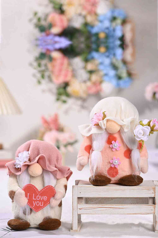 Mother's Day Flower Short Leg Faceless Gnome