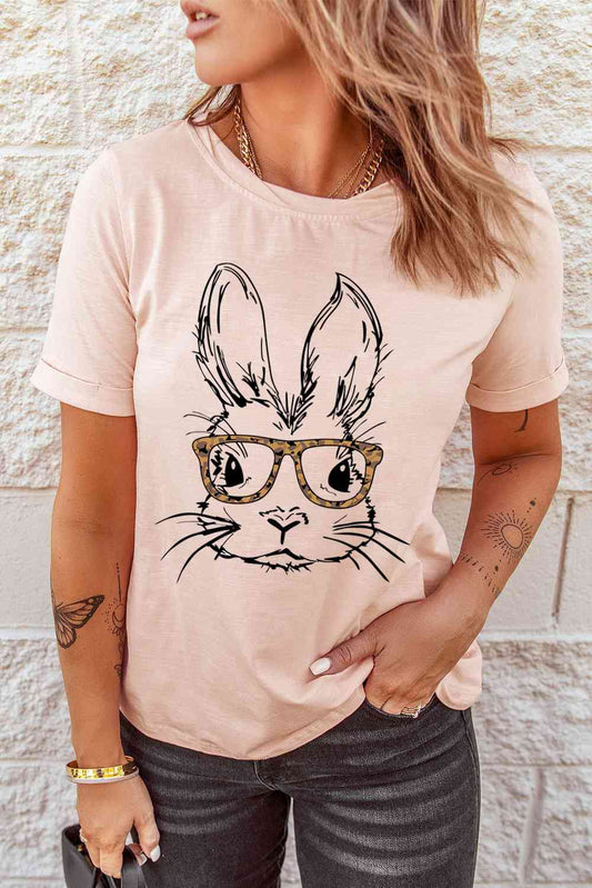 Easter Bunny Wearing Glasses T-Shirt