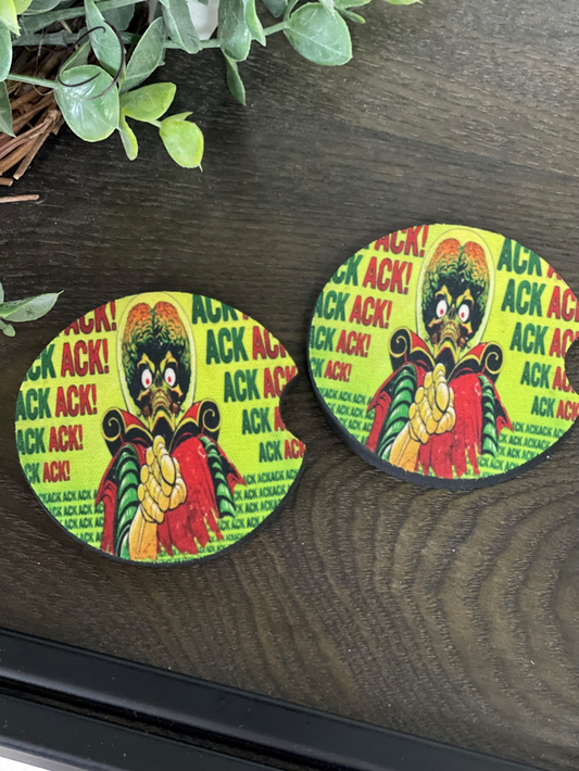 Ack Ack! Neoprene Car Coaster Set