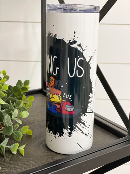 Among Us 20oz Skinny Tumbler