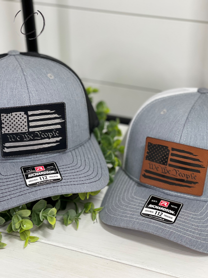 Distressed We The People Patch Snapback Adult Hat