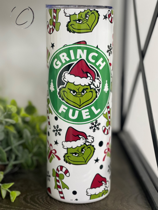 Grinch Fuel 20oz Skinny Tumbler