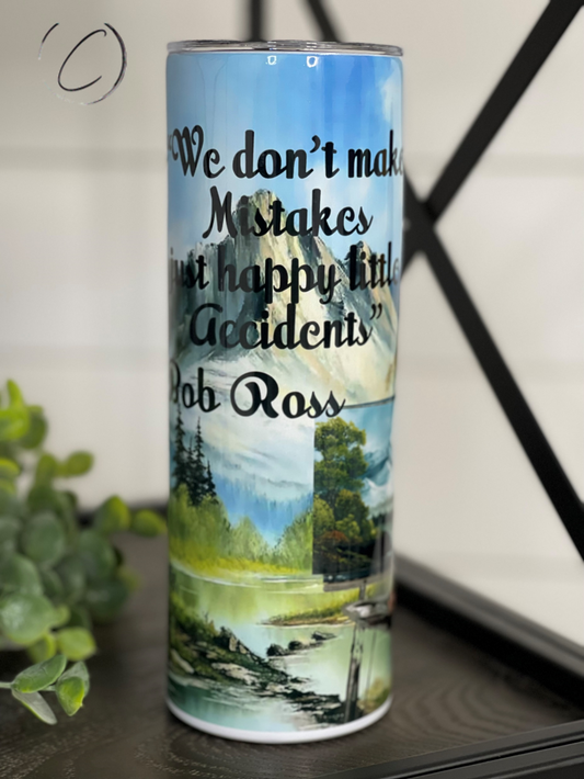 Happy Accidents Bob Ross 20oz Skinny Tumbler