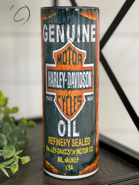 Harley Davidson Oil 20oz Skinny Tumbler