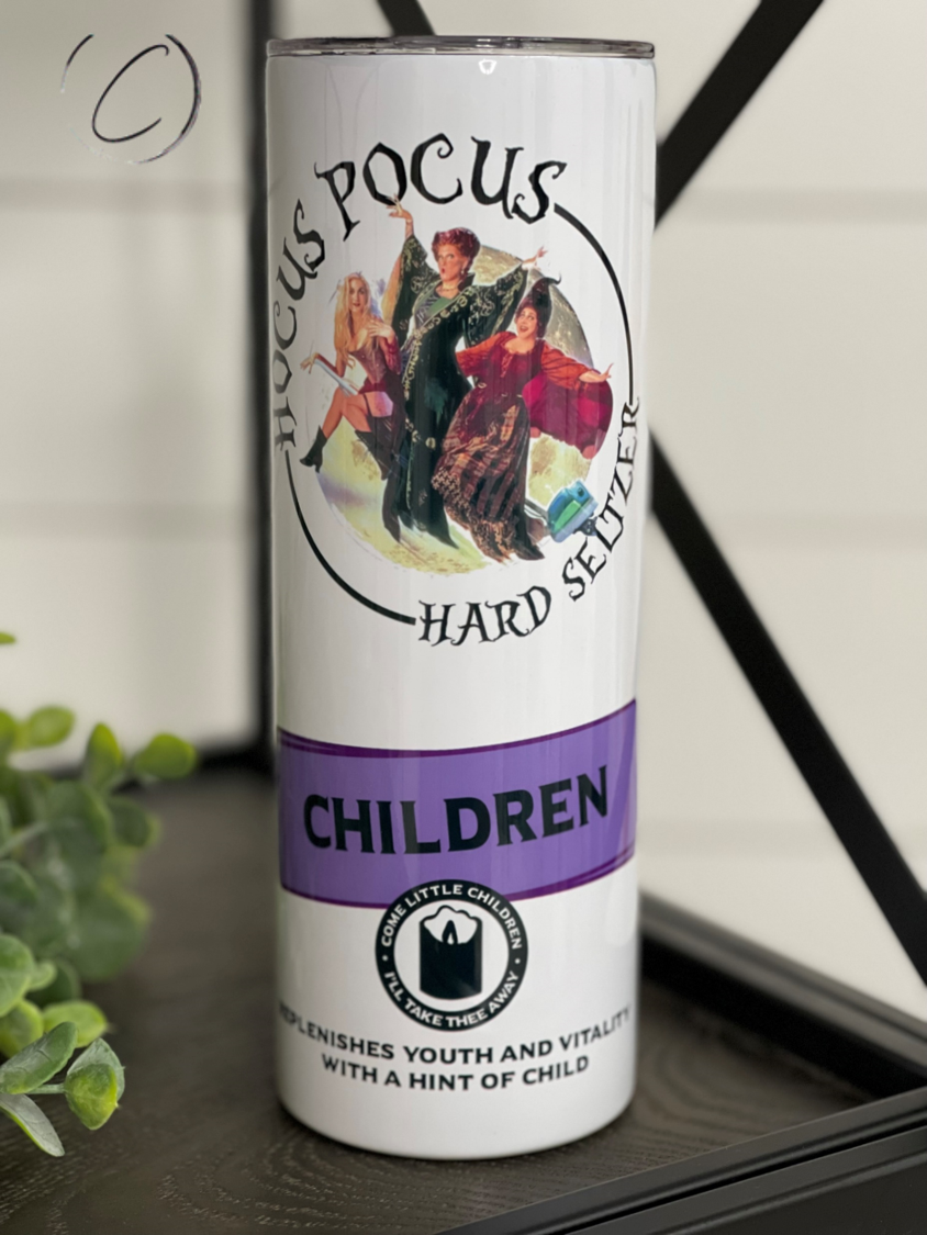 Hocus Pocus Hard Seltzer 20oz Skinny Tumbler