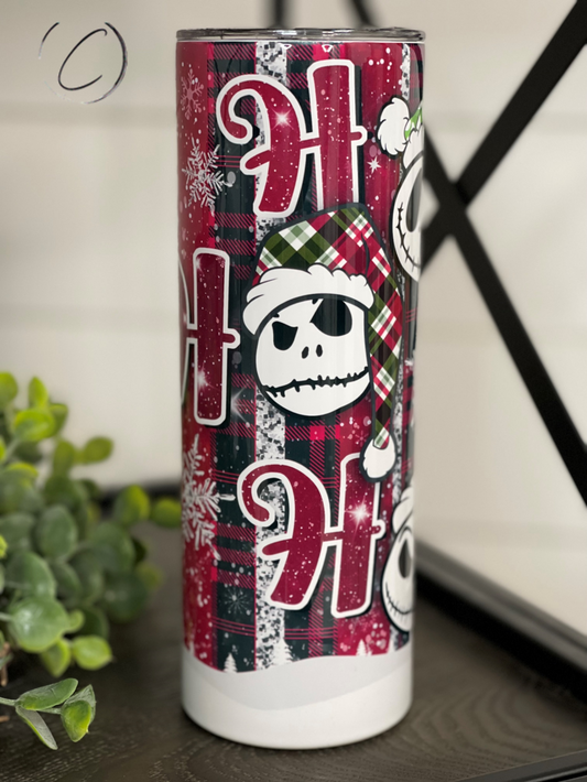 Jack Skellington Ho Ho Ho 20oz Skinny Tumbler