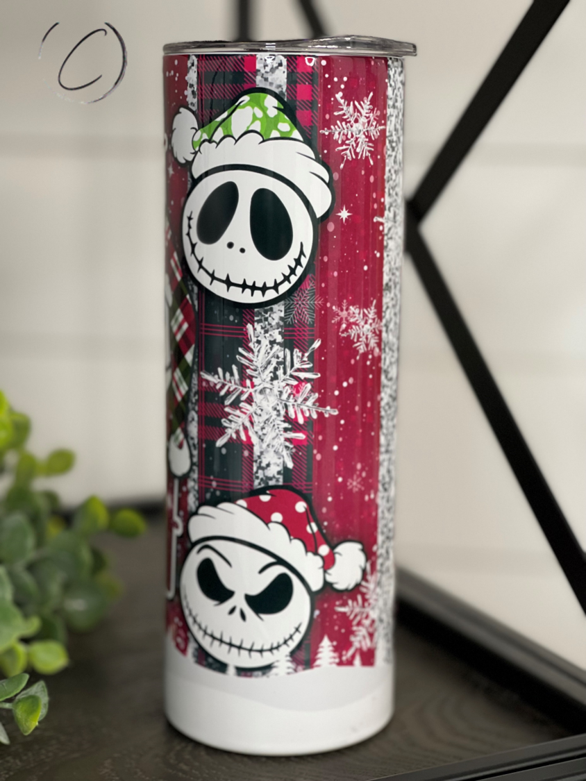 Jack Skellington Ho Ho Ho 20oz Skinny Tumbler