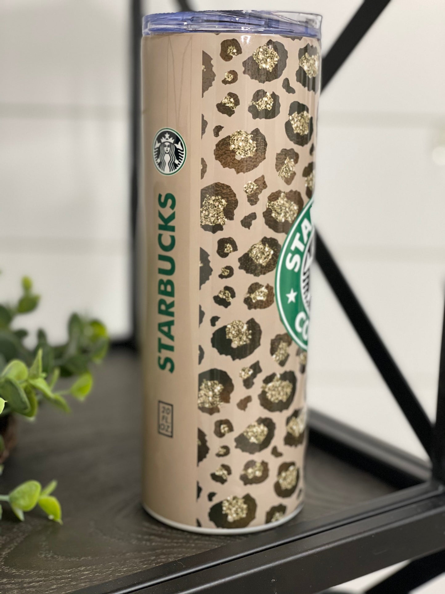 Leopard Starbucks 20oz Skinny Tumbler