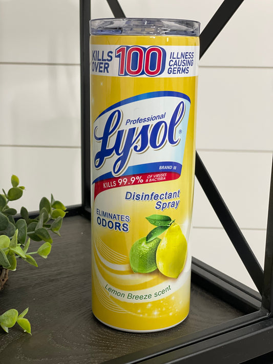 Lysol Lemon Breeze Scent 20oz Skinny Tumbler