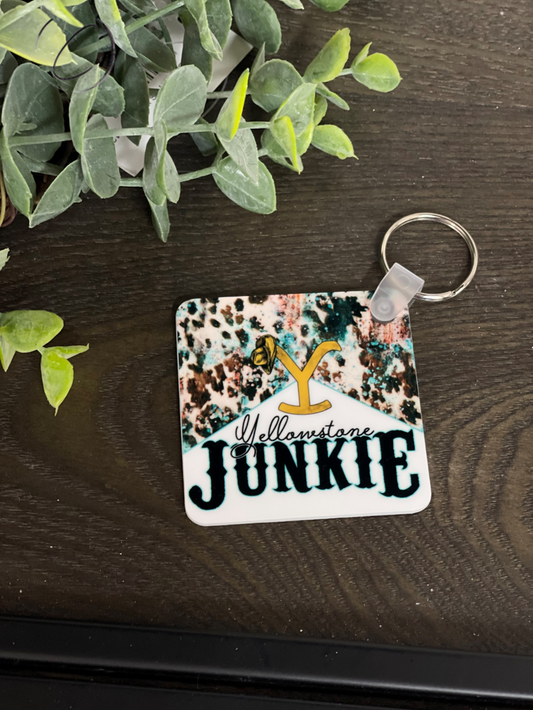 Yellowstone Junkie Keychain